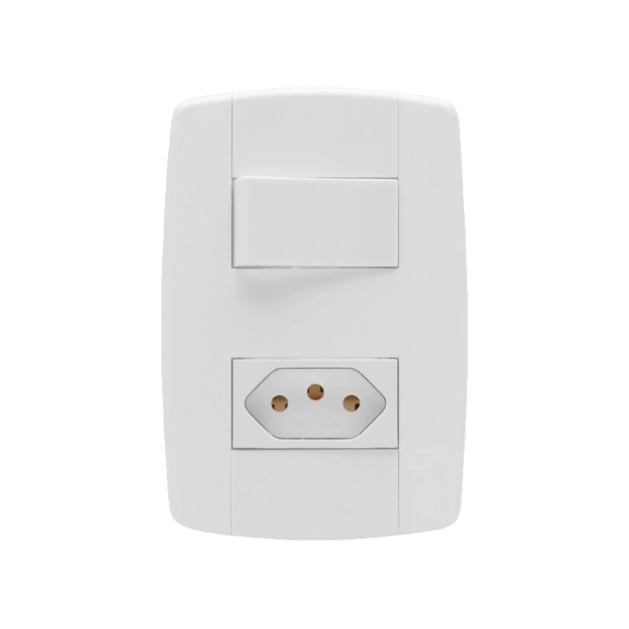 Conjunto 2 Interruptores Simples Slim - Ilumi