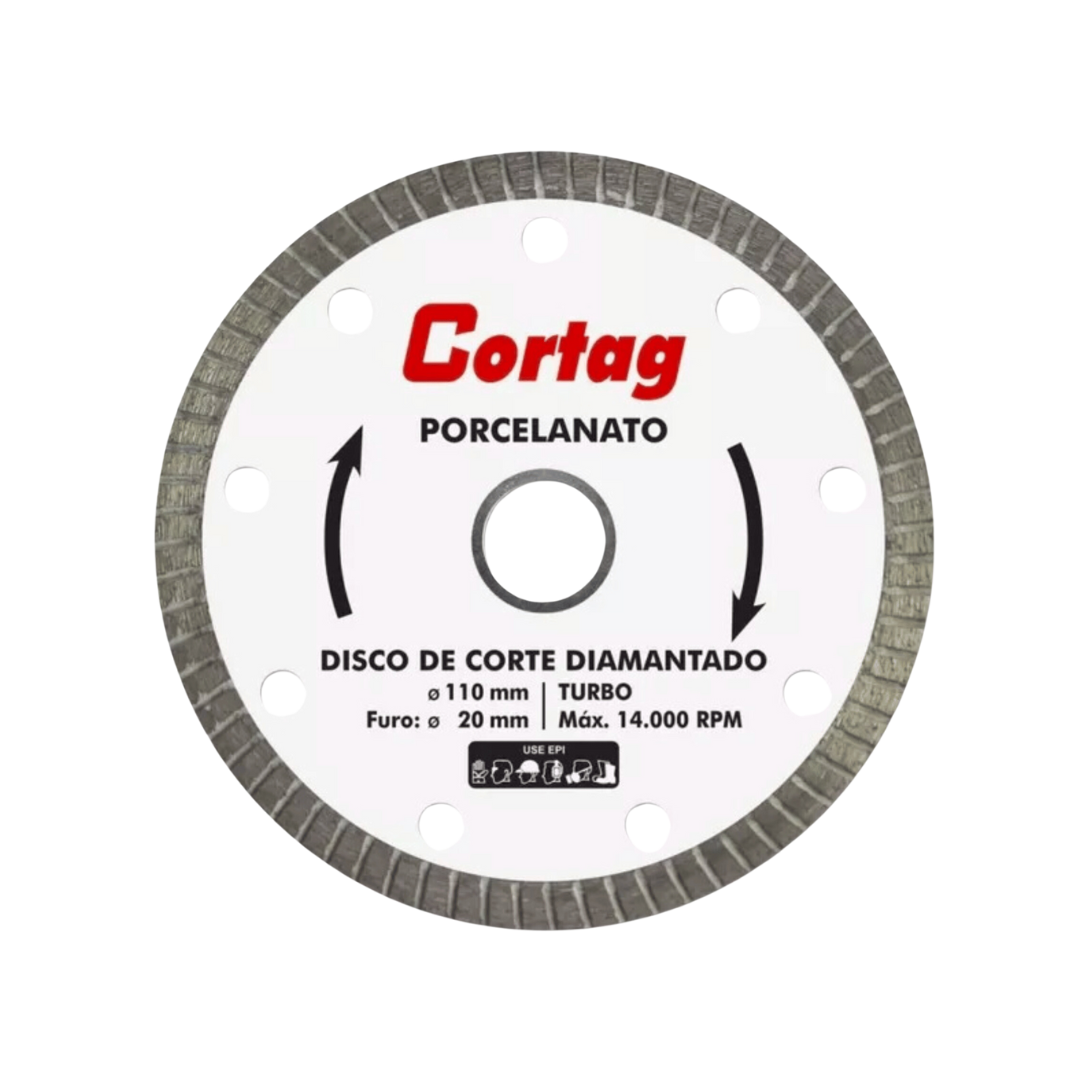 Disco Diamantado Turbo para Porcelanato - Cortag